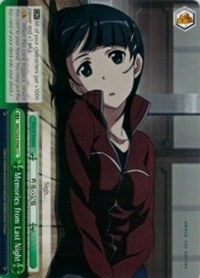 Image for Memories from Last Night (Sword Art Online Vol.2) (SAO/S26-E040 CC) - Weiss Schwarz