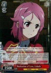 Image for Realization of Love, Lisbeth (Sword Art Online Vol.2) (SAO/S26-E048 U) - Weiss Schwarz
