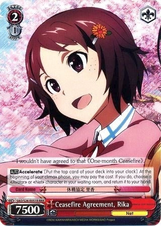 Image for Ceasefire Agreement, Rika (RRR) (Sword Art Online Vol.2) (SAO/S26-E051R RRR) - Weiss Schwarz