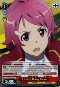 Image for Lisbeth Being Mean (Sword Art Online Vol.2) (SAO/S26-E055 C) - Weiss Schwarz