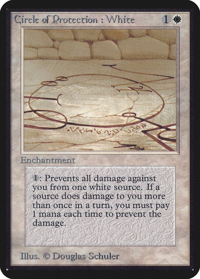 Image for Circle of Protection: White (Alpha Edition) - Magic: The Gathering