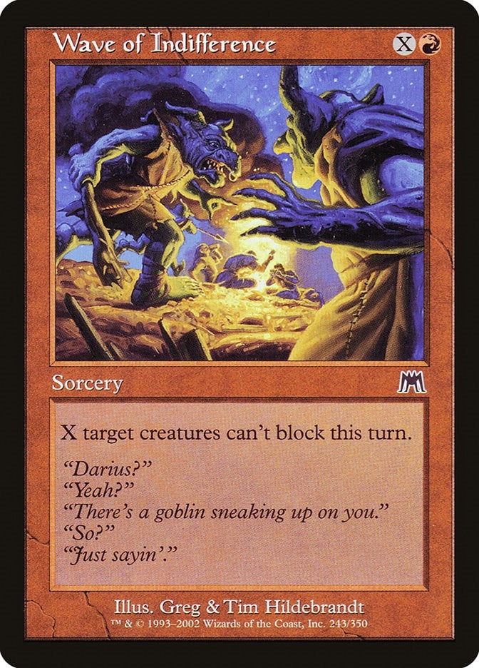 Image for Wave of Indifference (Onslaught) (243) - Magic: The Gathering