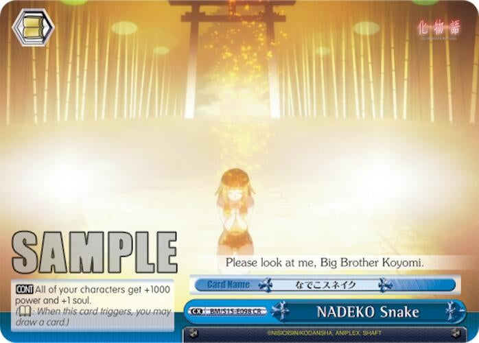 Image for NADEKO Snake (BAKEMONOGATARI) (BM/S15-E098 CR) - Weiss Schwarz