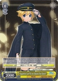 Image for Kagamine Len"Ni-no-Sakura Fan Dance" (Hatsune Miku -Project DIVA- f) (PD/S22-E010 U) - Weiss Schwarz