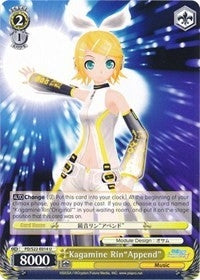 Image for Kagamine Rin"Append" (Hatsune Miku -Project DIVA- f) (PD/S22-E014 U) - Weiss Schwarz