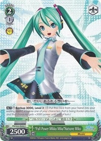 Image for "Full Power Mikku Miku"Hatsune Miku (Hatsune Miku -Project DIVA- f) (PD/S22-E044 C) - Weiss Schwarz