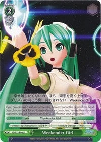 Image for Weekender Girl (Hatsune Miku -Project DIVA- f) (PD/S22-E046 C) - Weiss Schwarz