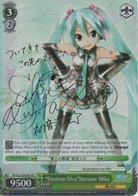 Image for "Electron Diva"Hatsune Miku (XR) (Hatsune Miku -Project DIVA- f) (PD/S22-E026X XR) - Weiss Schwarz