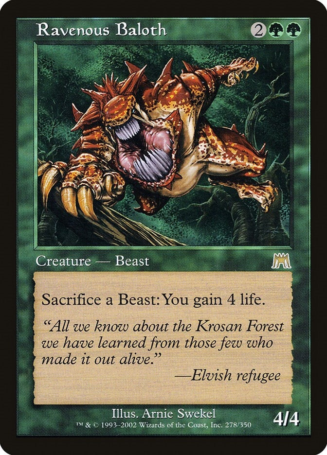 Image for Ravenous Baloth (Onslaught) (278) - Magic: The Gathering