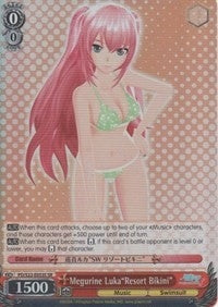 Image for Megurine Luka"Resort Bikini" (SR) (Hatsune Miku -Project DIVA- f) (PD/S22-E053S SR) - Weiss Schwarz