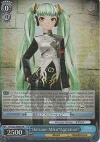 Image for Hatsune Miku"Agitation" (SR) (Hatsune Miku -Project DIVA- f) (PD/S22-E080S SR) - Weiss Schwarz