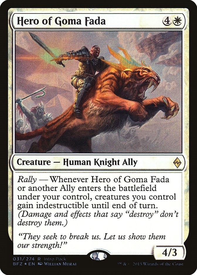 Image for Hero of Goma Fada (Unique and Miscellaneous Promos) (31) - Magic: The Gathering