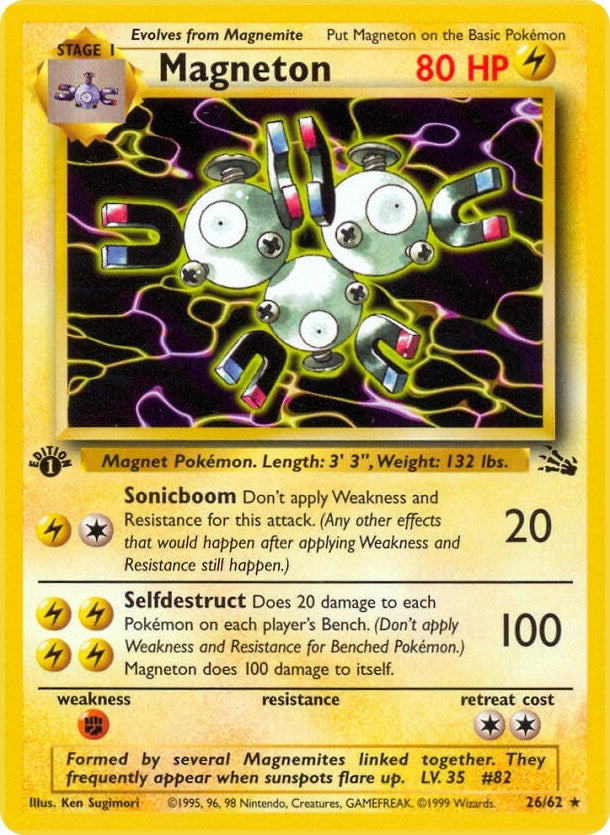 Image for Magneton (26) (Fossil) (26/62) - Pokemon