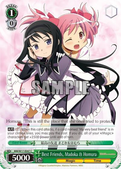 Image for Best Friends, Madoka & Homura (Puella Magi Madoka Magica) (MM/W17-E047 C) - Weiss Schwarz