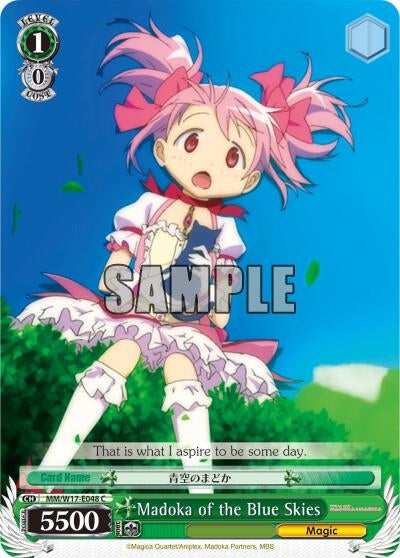 Image for Madoka of the Blue Skies (Puella Magi Madoka Magica) (MM/W17-E048 C) - Weiss Schwarz