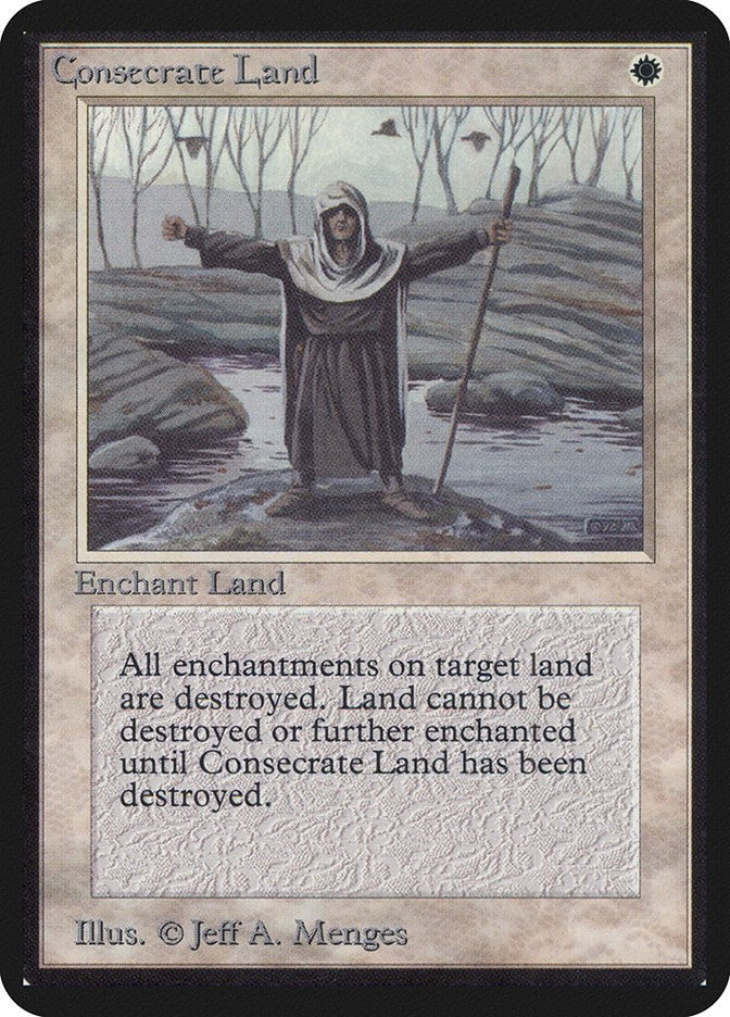 Image for Consecrate Land (Alpha Edition) - Magic: The Gathering