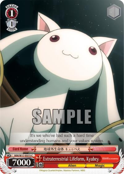 Image for Extraterrestrial Lifeform, Kyubey (Puella Magi Madoka Magica) (MM/W17-E075 C) - Weiss Schwarz
