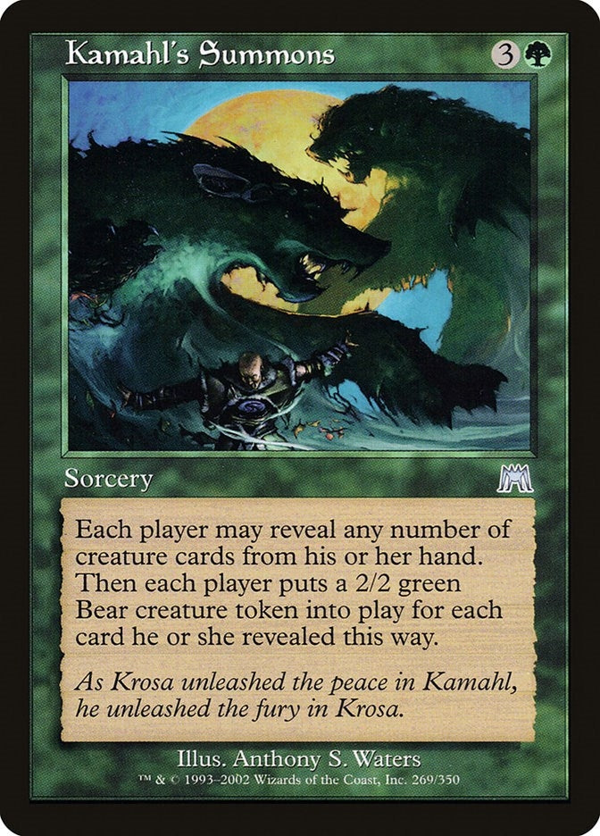 Image for Kamahl's Summons (Onslaught) (269) - Magic: The Gathering