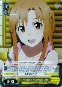Image for Asuna's Married Life (Sword Art Online) (SAO/S20-E008 U) - Weiss Schwarz