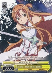 Image for Asuna - Start of the Battle (Sword Art Online) (SAO/S20-E017 C) - Weiss Schwarz