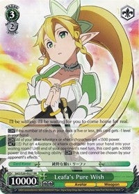 Image for Leafa's Pure Wish (Sword Art Online) (SAO/S20-E027 RR) - Weiss Schwarz