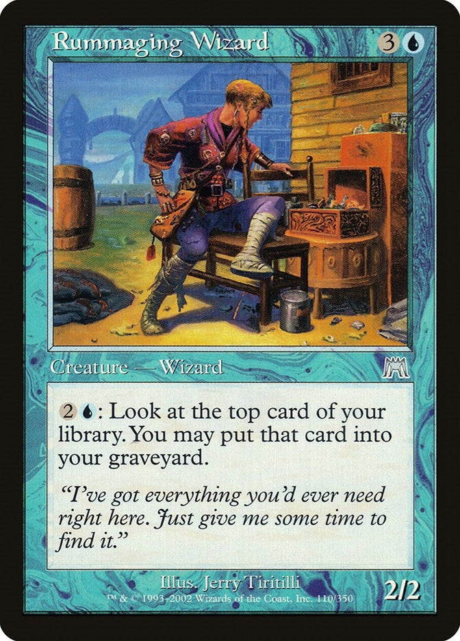 Image for Rummaging Wizard (Onslaught) (110) - Magic: The Gathering