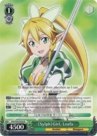 Image for Sylph Girl, Leafa (Sword Art Online) (SAO/S20-E030 R) - Weiss Schwarz