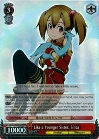 Image for Like a Younger Sister, Silica (RRR) (Sword Art Online) (SAO/S20-E047R RRR) - Weiss Schwarz