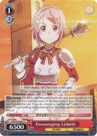 Image for Encouraging Lisbeth (Sword Art Online) (SAO/S20-E067 C) - Weiss Schwarz