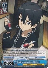 Image for Kirito Appraises Items (Sword Art Online) (SAO/S20-E086 U) - Weiss Schwarz