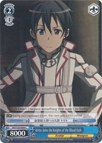 Image for Kirito Joins the Knights of the Blood Oath (Sword Art Online) (SAO/S20-E094 C) - Weiss Schwarz