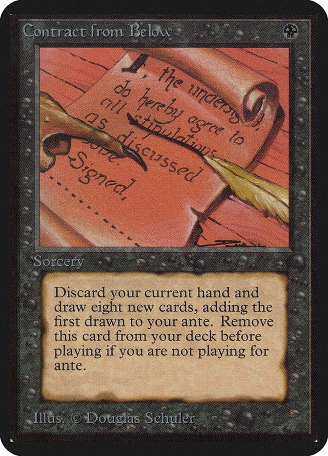 Image for Contract from Below (Alpha Edition) - Magic: The Gathering