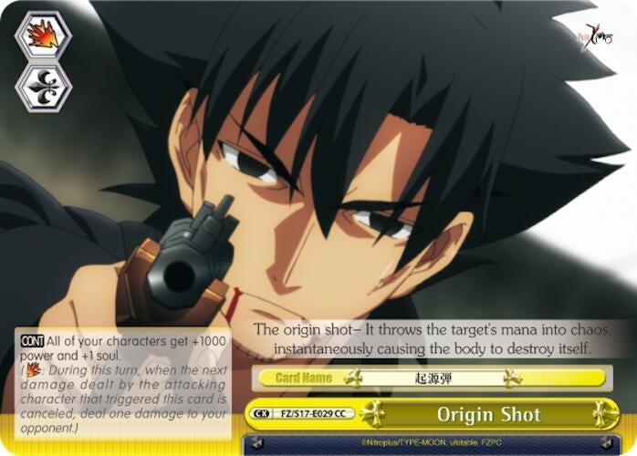 Image for Origin Shot (Fate/Zero) (FZ/S17-E029 CC) - Weiss Schwarz