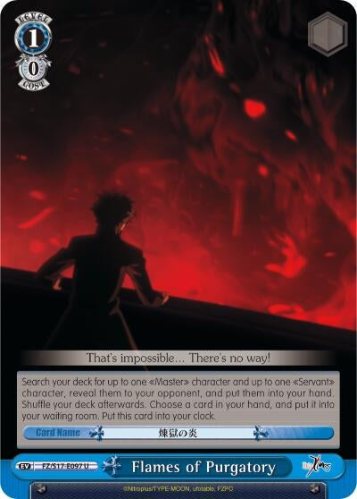 Image for Flames of Purgatory (Fate/Zero) (FZ/S17-E097 U) - Weiss Schwarz