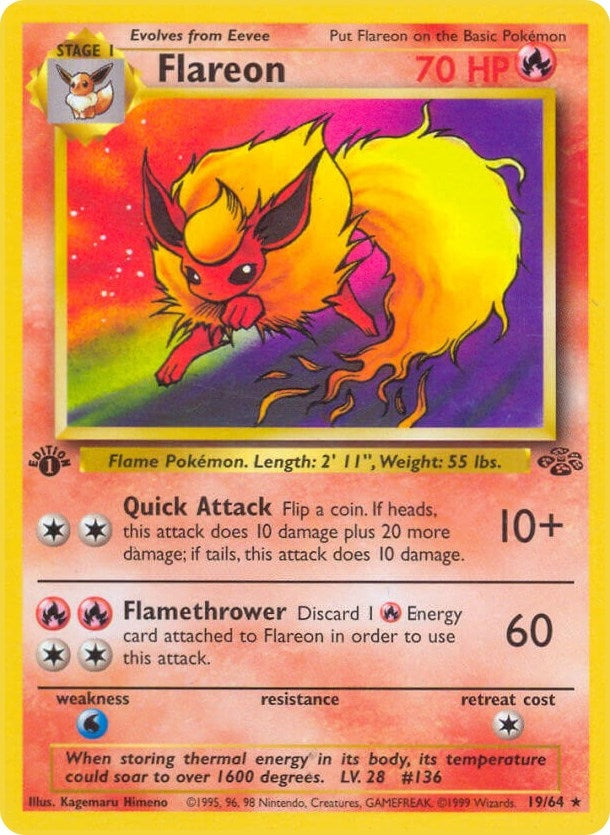 Image for Flareon (19) (Jungle) (19/64) - Pokemon