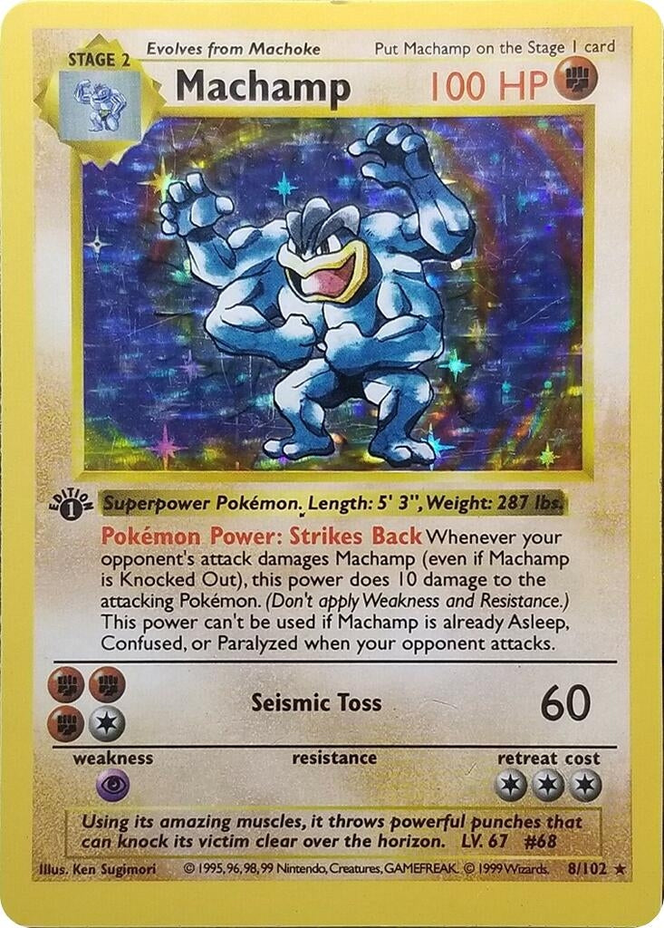 Image for Machamp - 8/102 (Base Set Shadowless) (Deck Exclusives) (008/102) - Pokemon