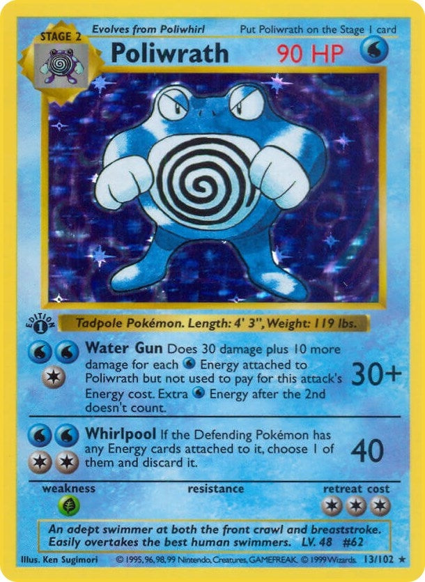 Image for Poliwrath (Base Set (Shadowless)) (013/102) - Pokemon