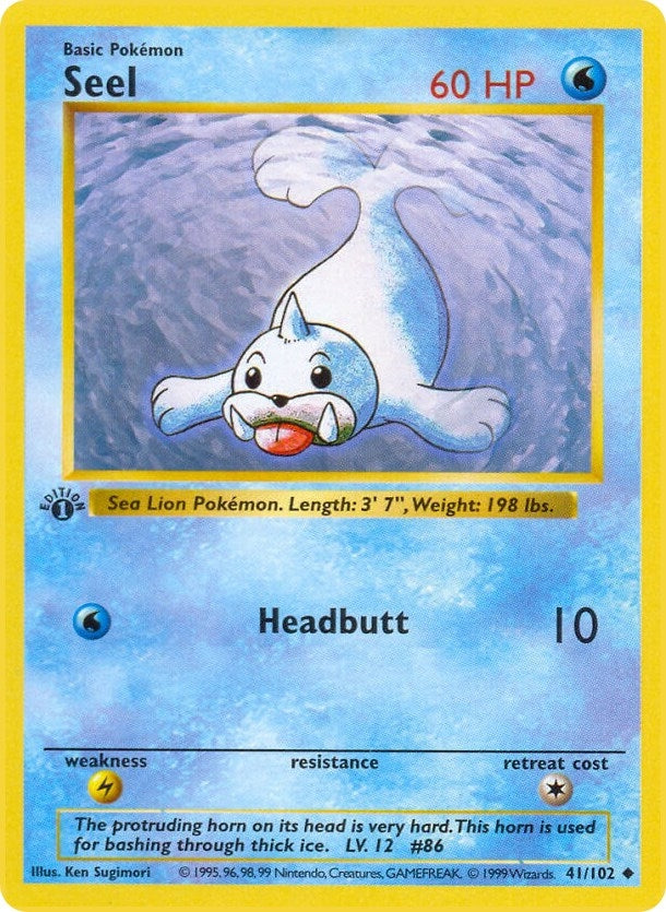 Image for Seel (Base Set (Shadowless)) (041/102) - Pokemon