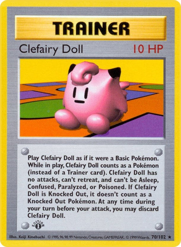 Image for Clefairy Doll (Base Set (Shadowless)) (070/102) - Pokemon