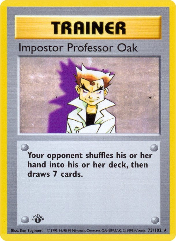 Image for Impostor Professor Oak (Base Set (Shadowless)) (073/102) - Pokemon