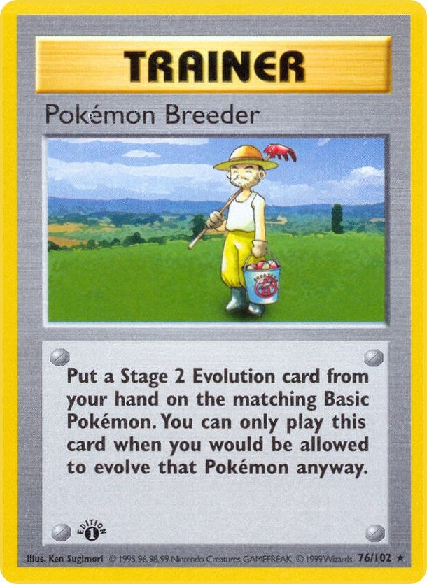 Image for Pokemon Breeder (Base Set (Shadowless)) (076/102) - Pokemon