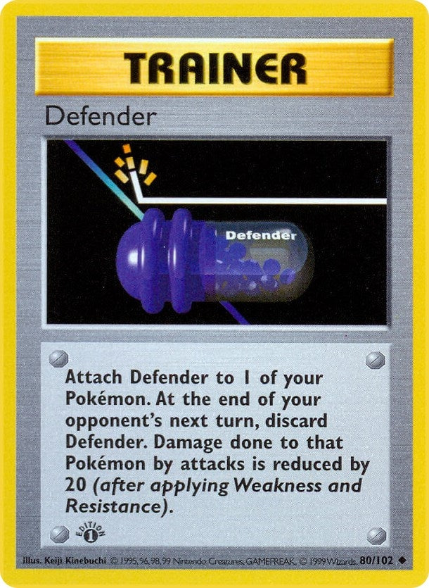 Image for Defender (Base Set (Shadowless)) (080/102) - Pokemon