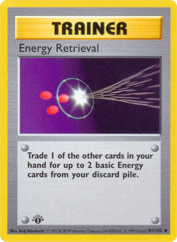 Image for Energy Retrieval (Base Set (Shadowless)) (081/102) - Pokemon