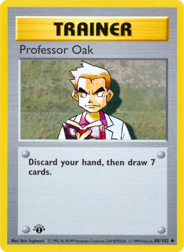 Image for Professor Oak (Base Set (Shadowless)) (088/102) - Pokemon