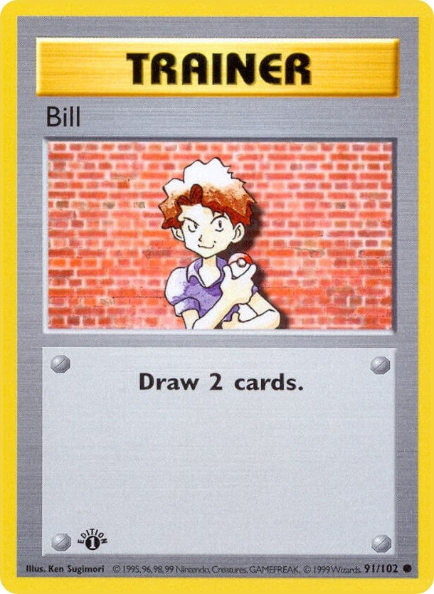 Image for Bill (Base Set (Shadowless)) (091/102) - Pokemon