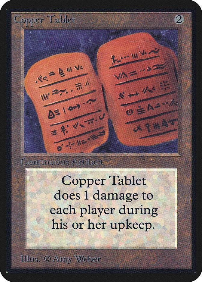 Image for Copper Tablet (Alpha Edition) - Magic: The Gathering