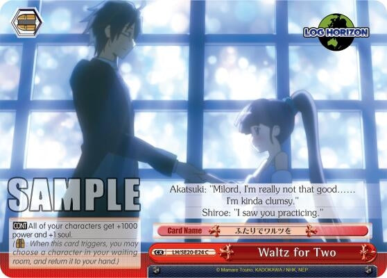 Image for Waltz for Two (LOG HORIZON) (LH/SE20-E24 CC) - Weiss Schwarz