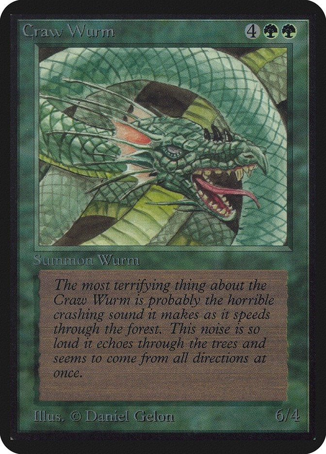 Image for Craw Wurm (Alpha Edition) - Magic: The Gathering