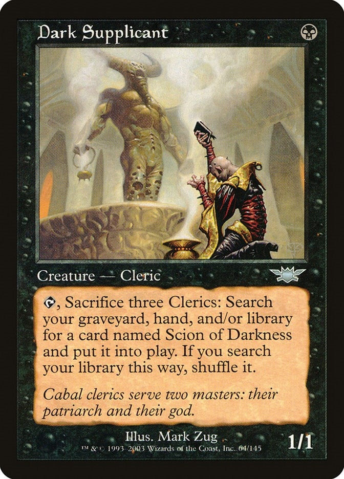 Image for Dark Supplicant (Legions) (64) - Magic: The Gathering