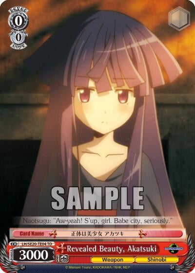 Image for Revealed Beauty, Akatsuki (LOG HORIZON) (LH/SE20-TE04 TD) - Weiss Schwarz